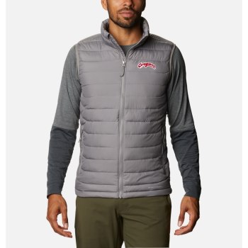 Columbia Muške Prsluci - Collegiate Powder Lite - Washington State Sive | SVPC-91872